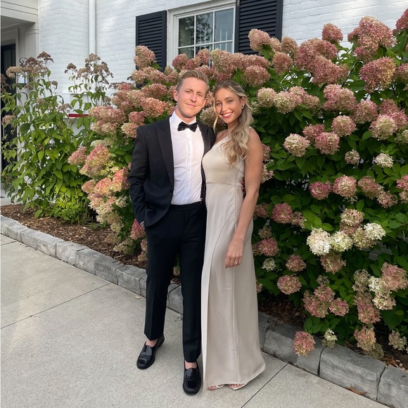 BHLDN Dylan One-Shoulder Satin Side-Slit Gown -bridesmaid dress - Picture 3 of 3